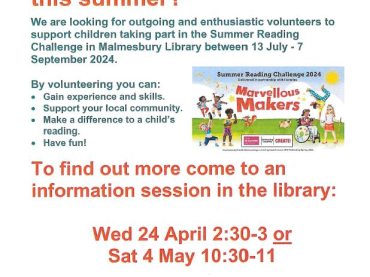 Wiltshire Libraries - Could you help children with their reading this summer?
